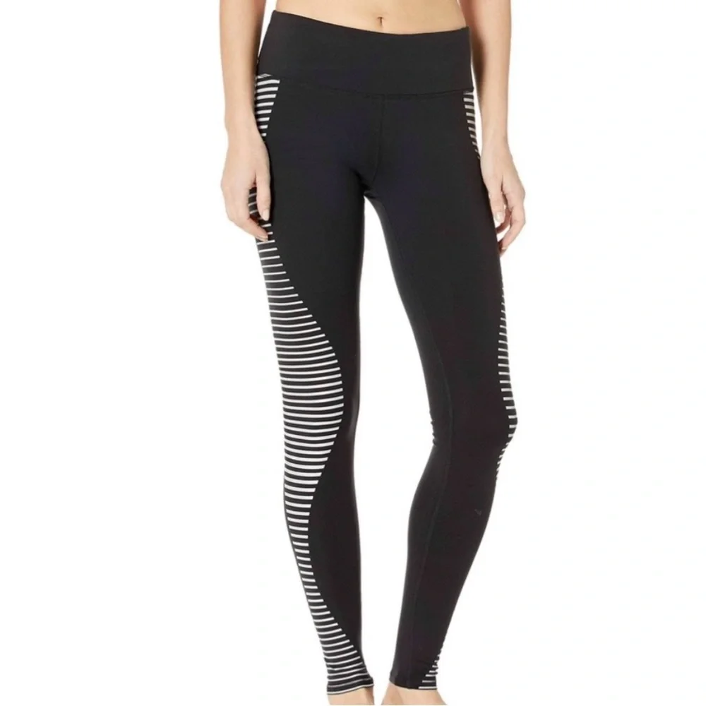 Alo Yoga Airbrush Leggings Black Reflector Size‎ Small Full Length